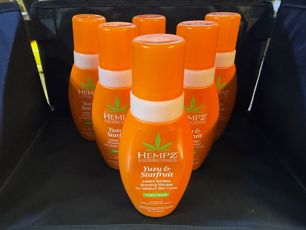 Hempz Yuzu & Starfruit Sunless Bronzing Mousse Medium Skintone - 6 Pack