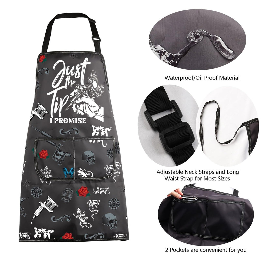 Eat Sleep Tattoo Repeat Apron - Funny Tattoo Artist Gift