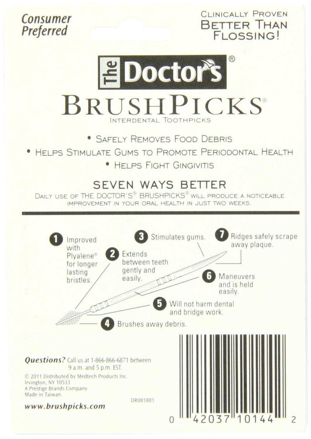 Dental Brush Picks Pack of 550 - Gently Removes Food Debris & Stimulates Gums