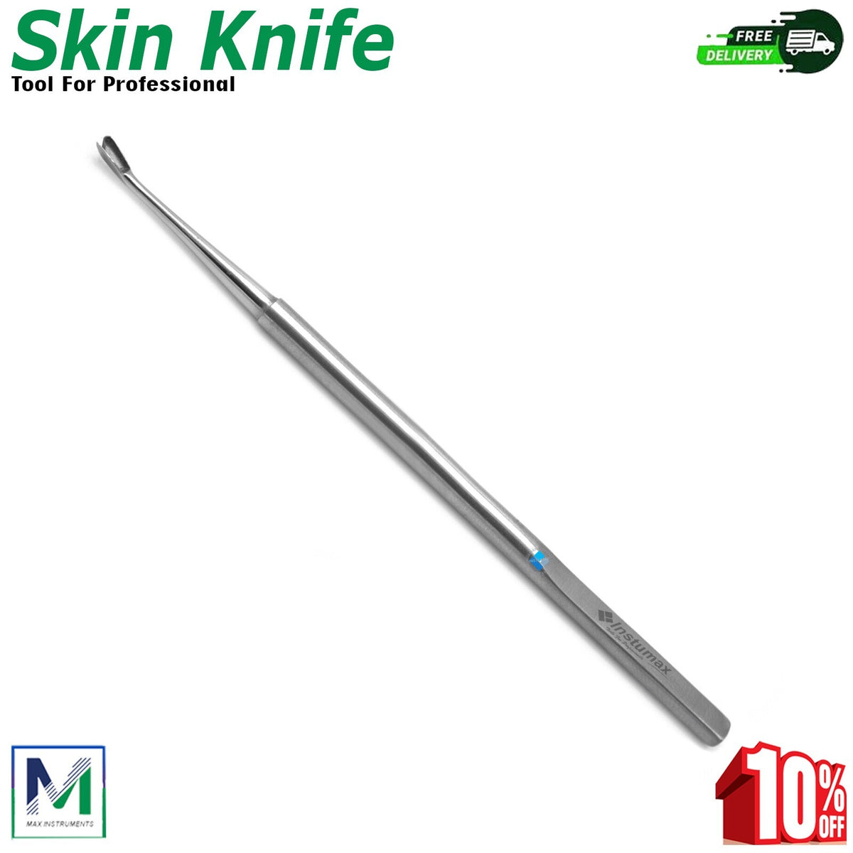Stainless Steel Cuticle Pusher & Trimmer for Manicure & Pedicure - Nail Care Tool