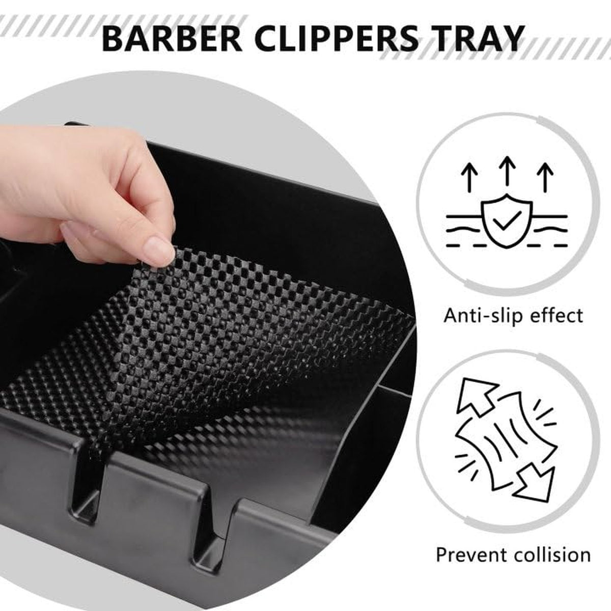 Hairdressing Clipper Trays Wall Mount Organizer for Barber & Stylist Stations
