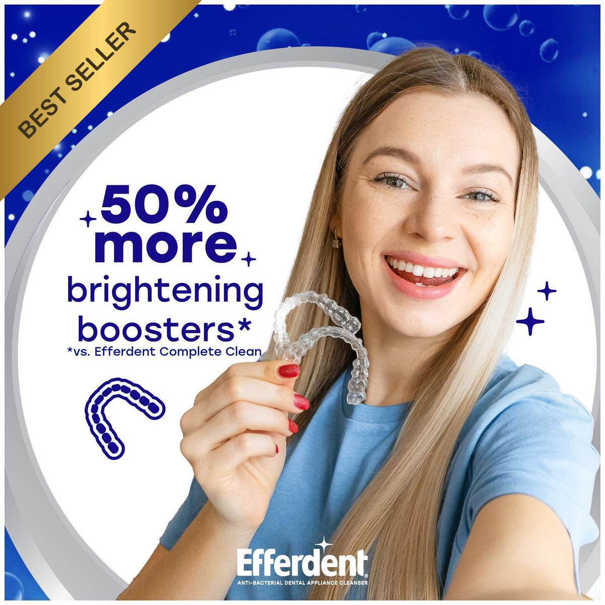 Denture Cleaner Tablets Deep Clean & Brighten - 126 Count