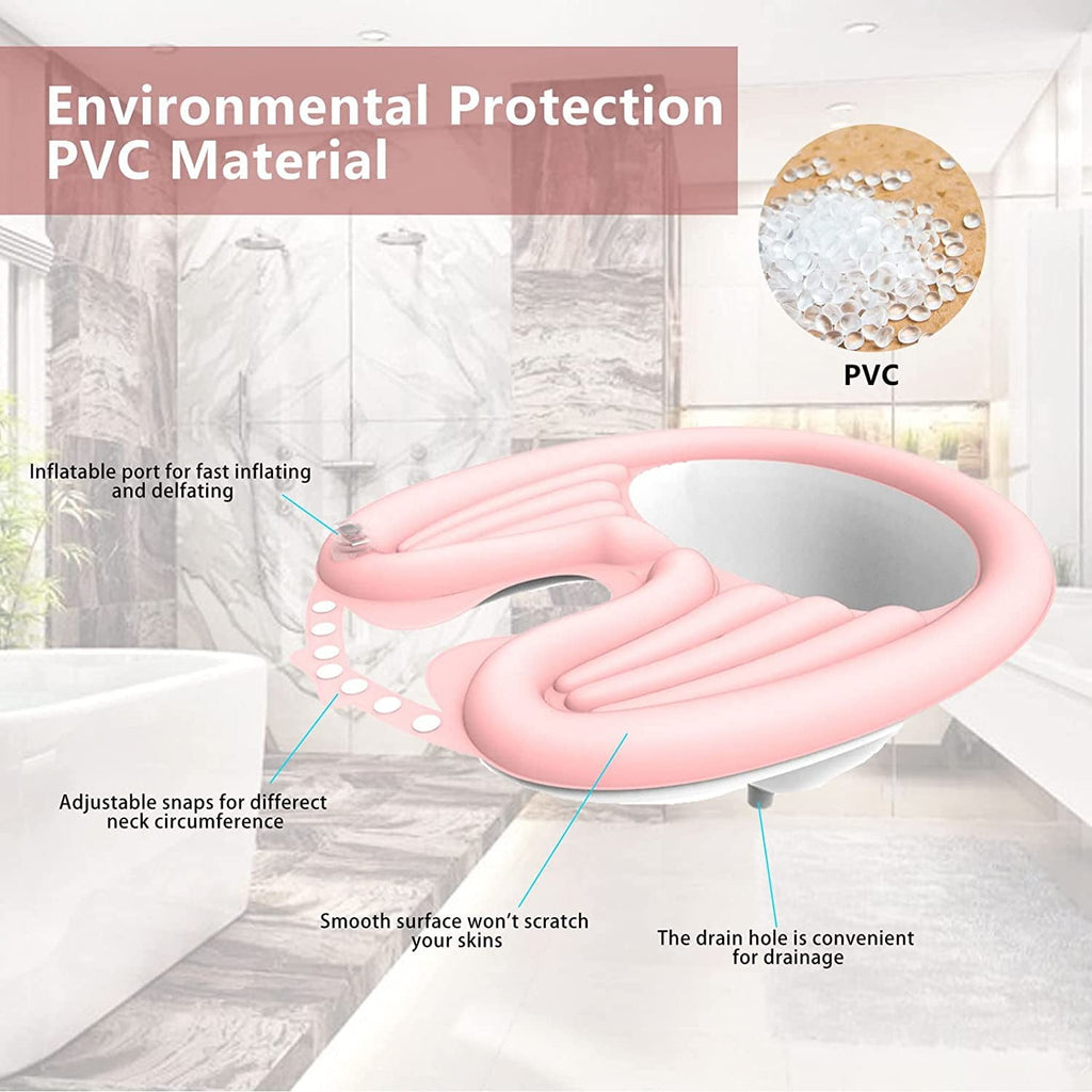 Inflatable Shampoo Basin for Bedridden & Mobile Hair Washing - Portable, Supportive & Easy to Use
