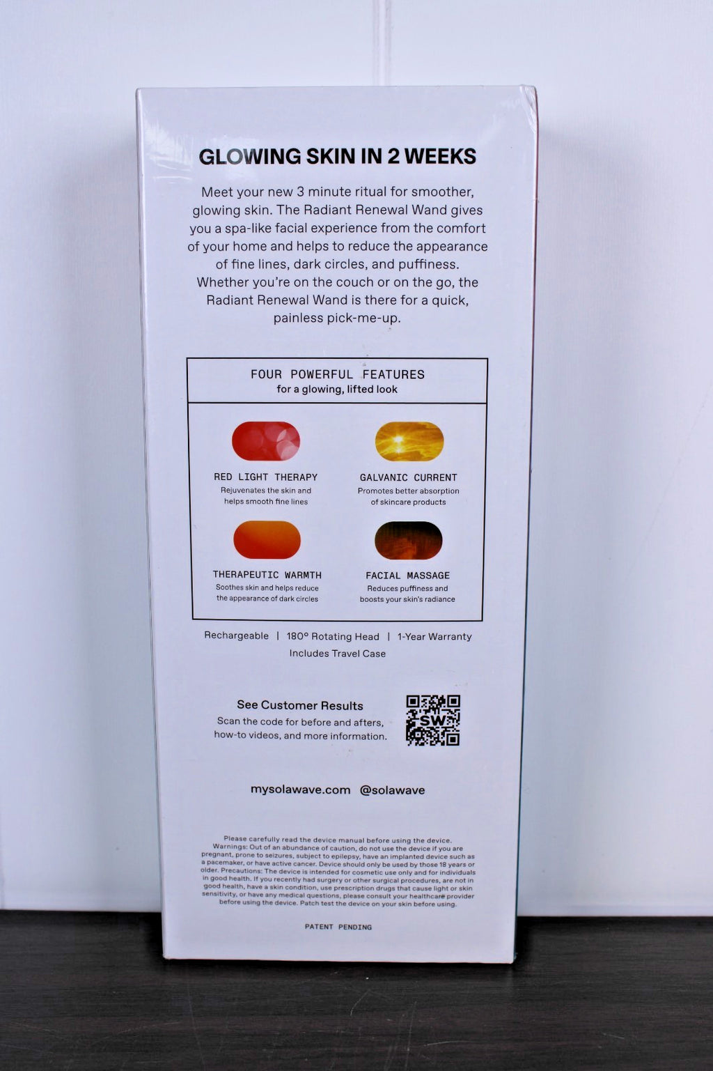 Red Light Therapy Skincare Wand - 4-in-1 Facial Massager & Rejuvenation Device