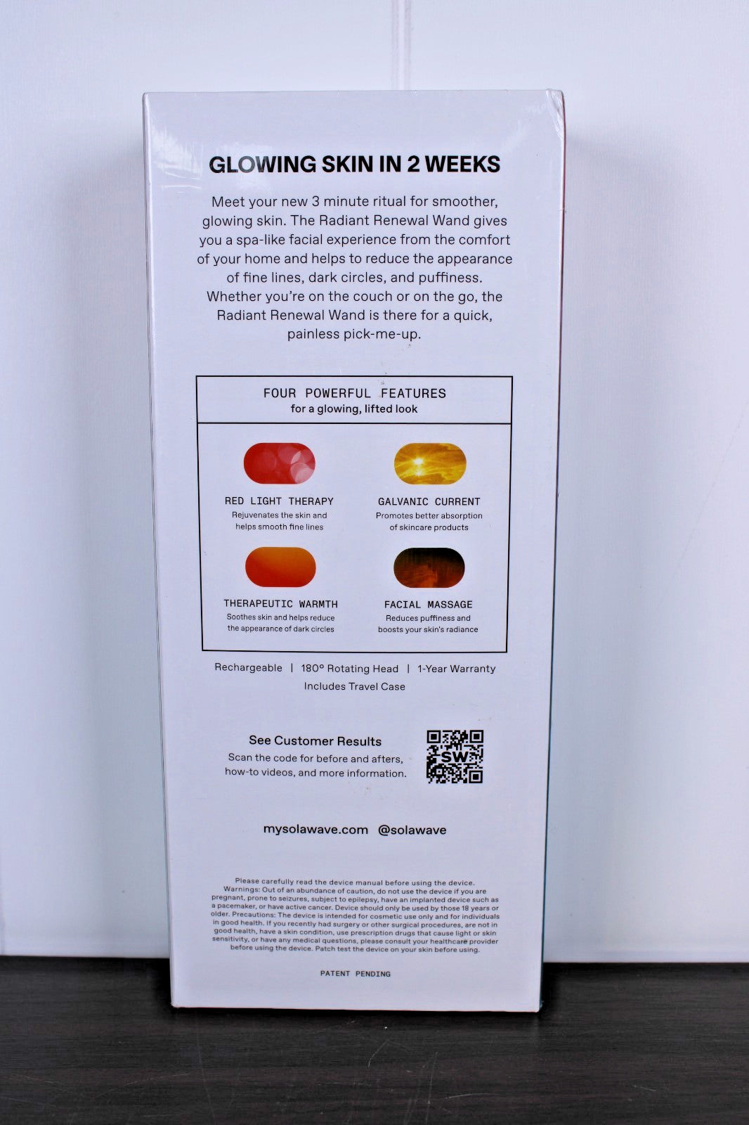 Red Light Therapy Skincare Wand - 4-in-1 Facial Massager & Rejuvenation Device