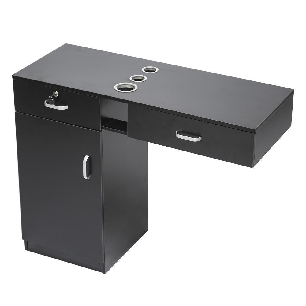 Wall Mount Hair Salon Lockable Storage Cabinet with Drawers