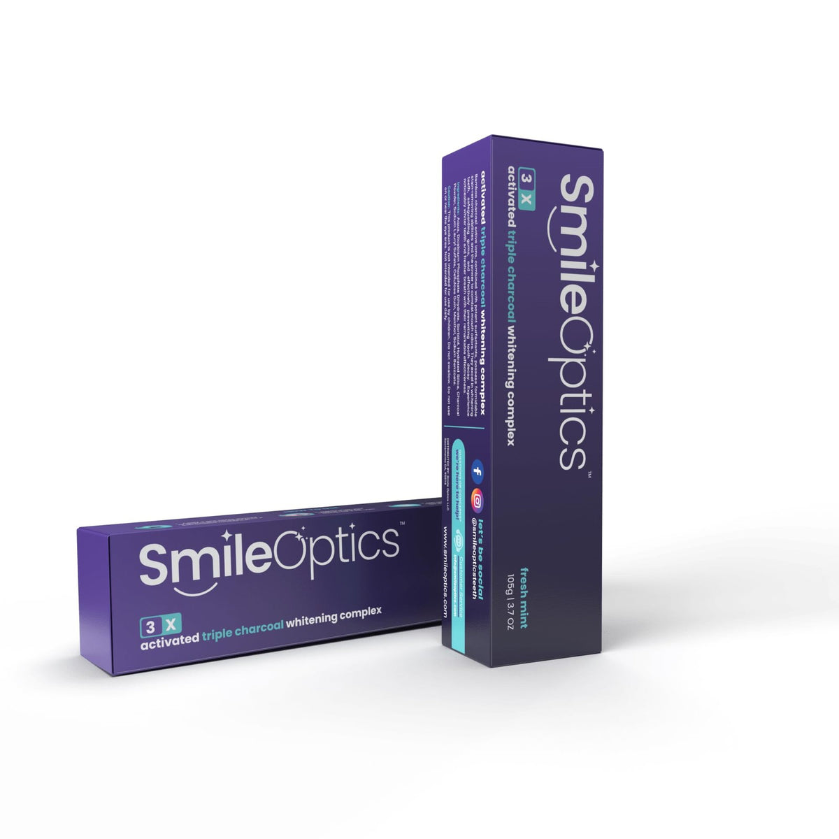 Activated Charcoal Toothpaste 3.7oz - Natural Whitening, Fluoride-Free Mint