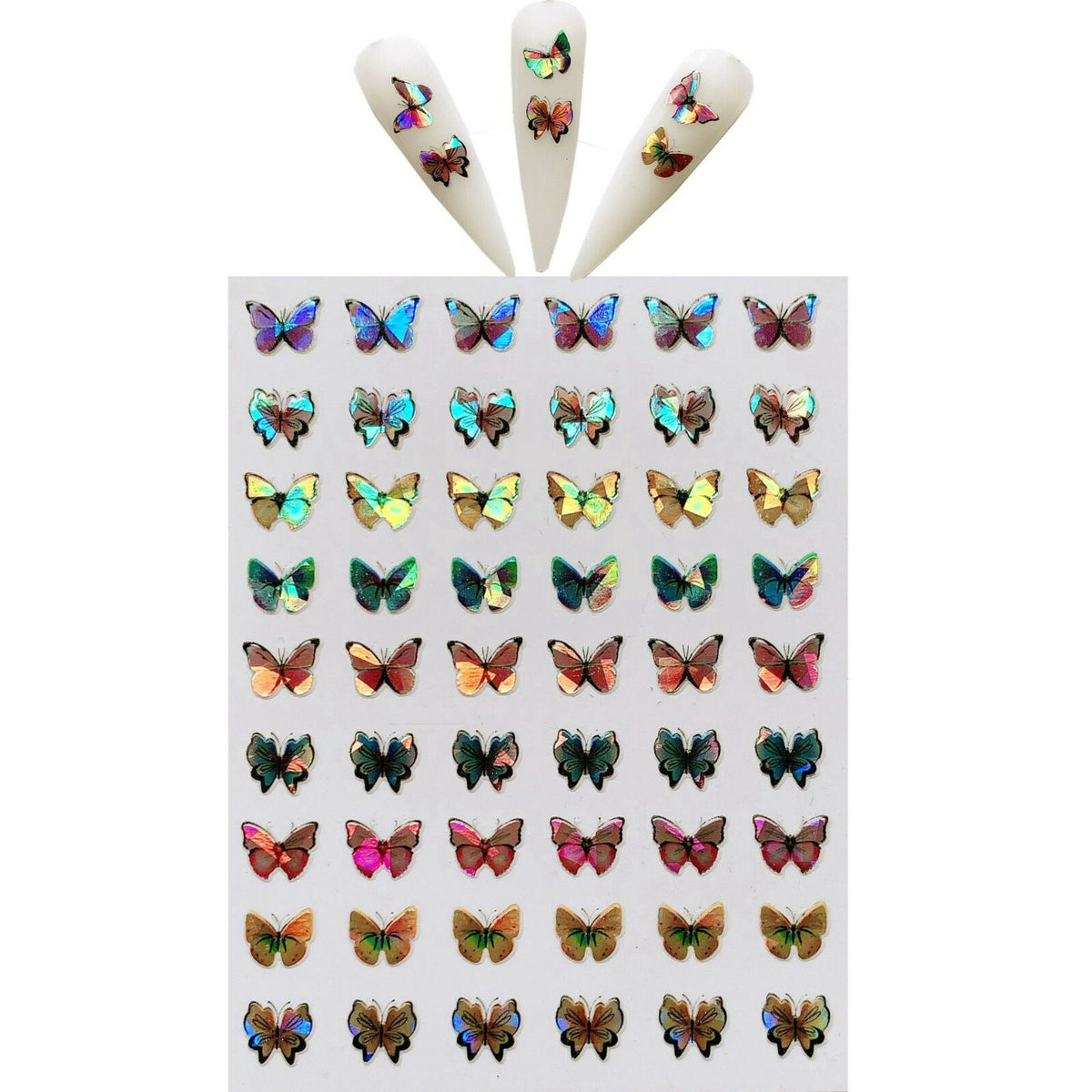 3D Nail Sticker Decal Set for Nail Art DIY Waterproof Nail Decor - US Stock