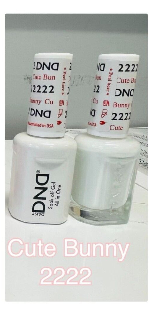 DND Duo Gel Color Matching Nail Gel Kit - Cute Bunny #2222