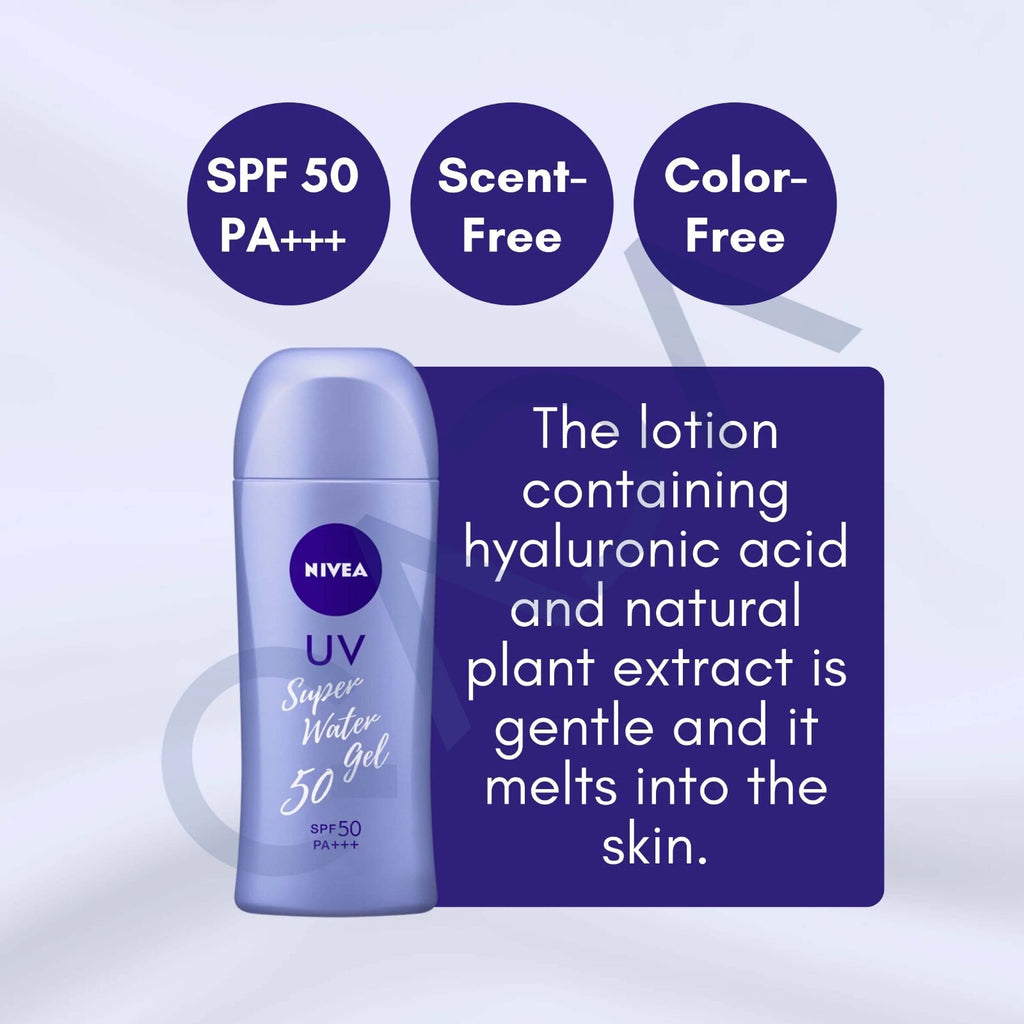 Water Gel Sunscreen SPF50 PA+++ with Hyaluronic Acid - 140g, Lightweight & Hydrating