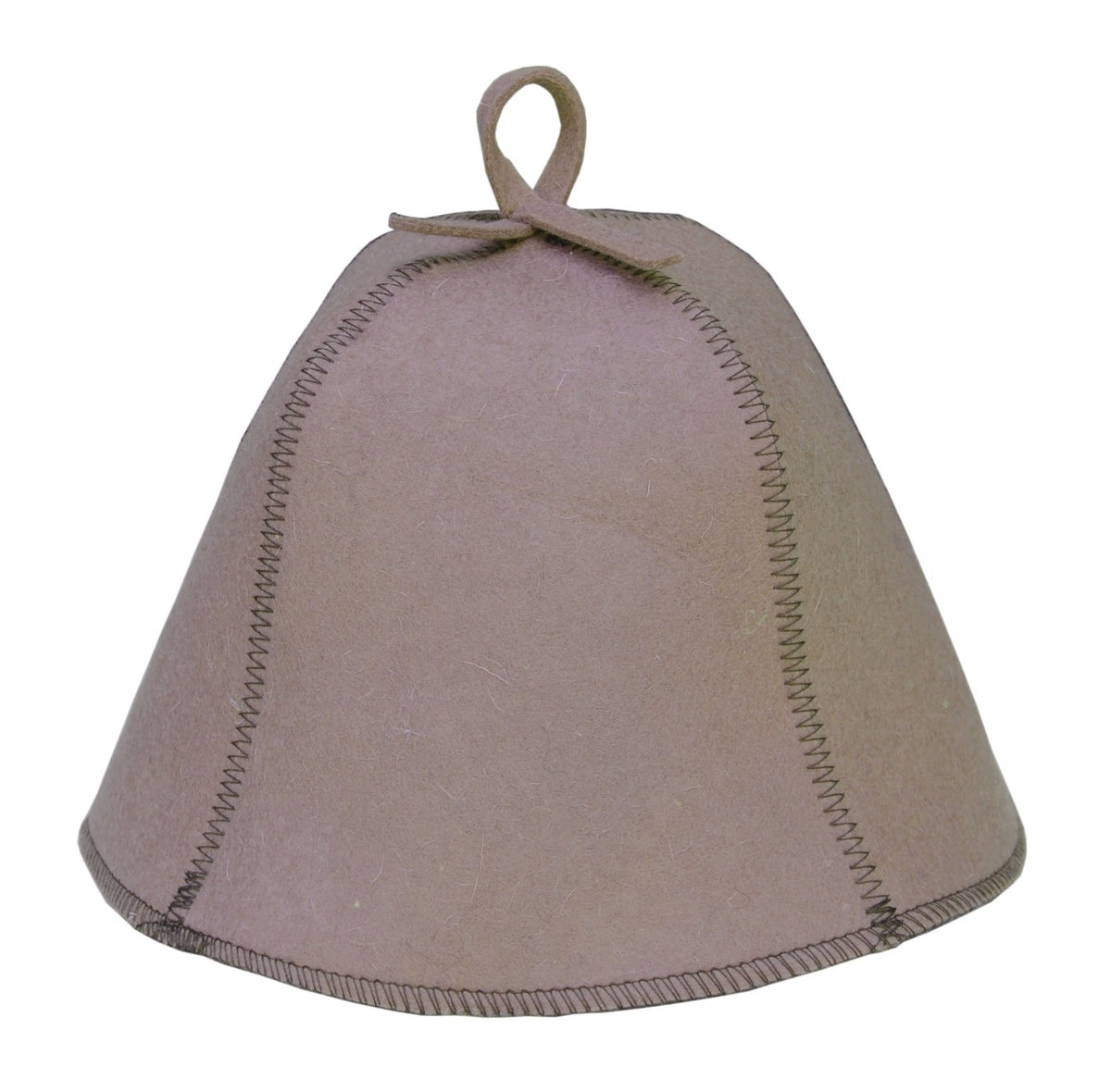 Light Brown Wool Sauna Hat - Banya Hat for Sauna & Spa Relaxation