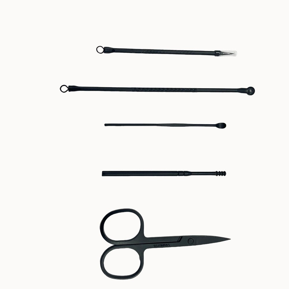 18-Piece Multi-Function Nail Repairing Forceps Manicure Set with Carry Case