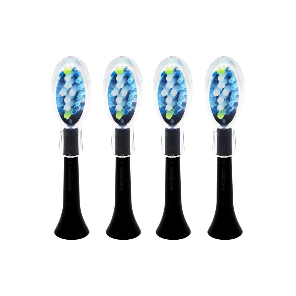 4-Pack Philips Sonicare DiamondClean Adaptive Brush Heads - Black No Box