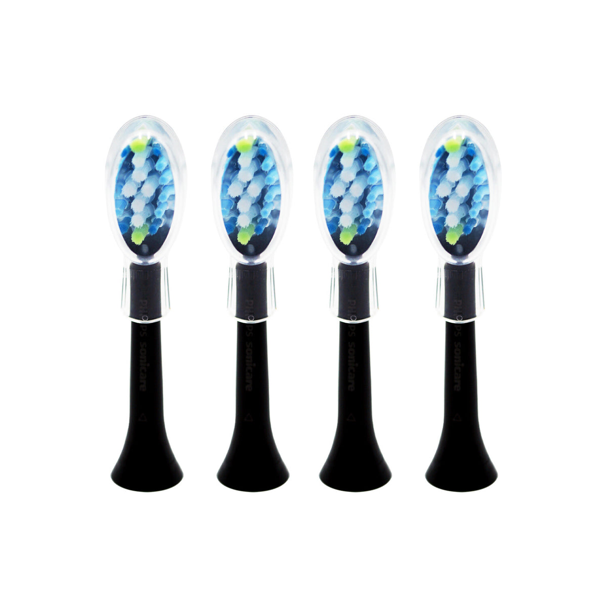4-Pack Philips Sonicare DiamondClean Adaptive Brush Heads - Black No Box