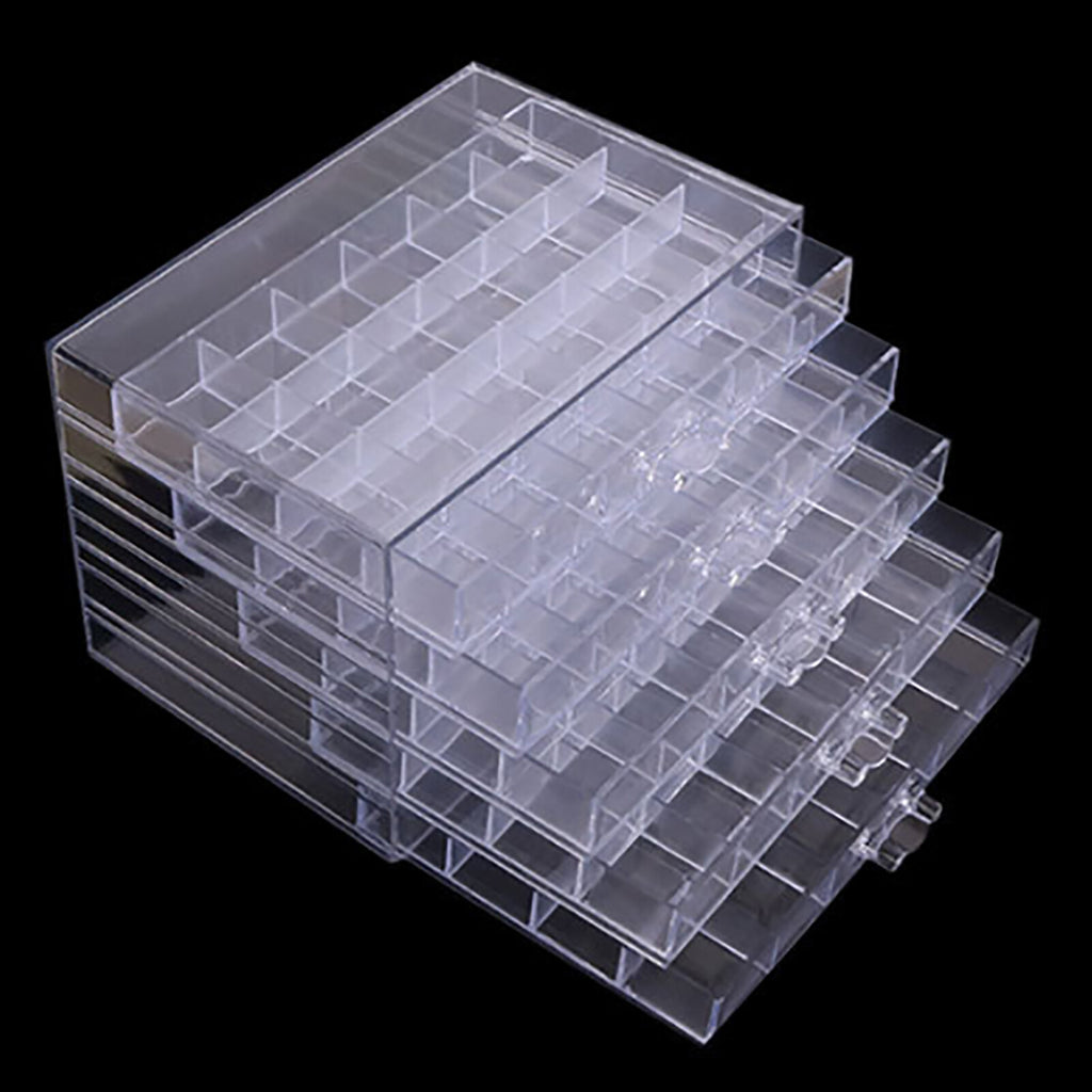 Acrylic Earring Storage Box Organizer with 5 Drawers - Jewelry Holder