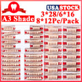 Dental Acrylic Resin False Teeth Full Set - Upper & Lower Dentures A3 Shade