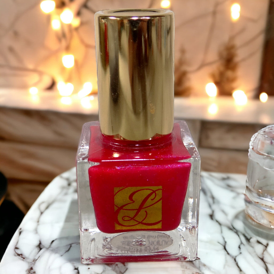 Estee Lauder Pure Color Nail Lacquer - Berry Hot - 0.17 oz Travel Size - New