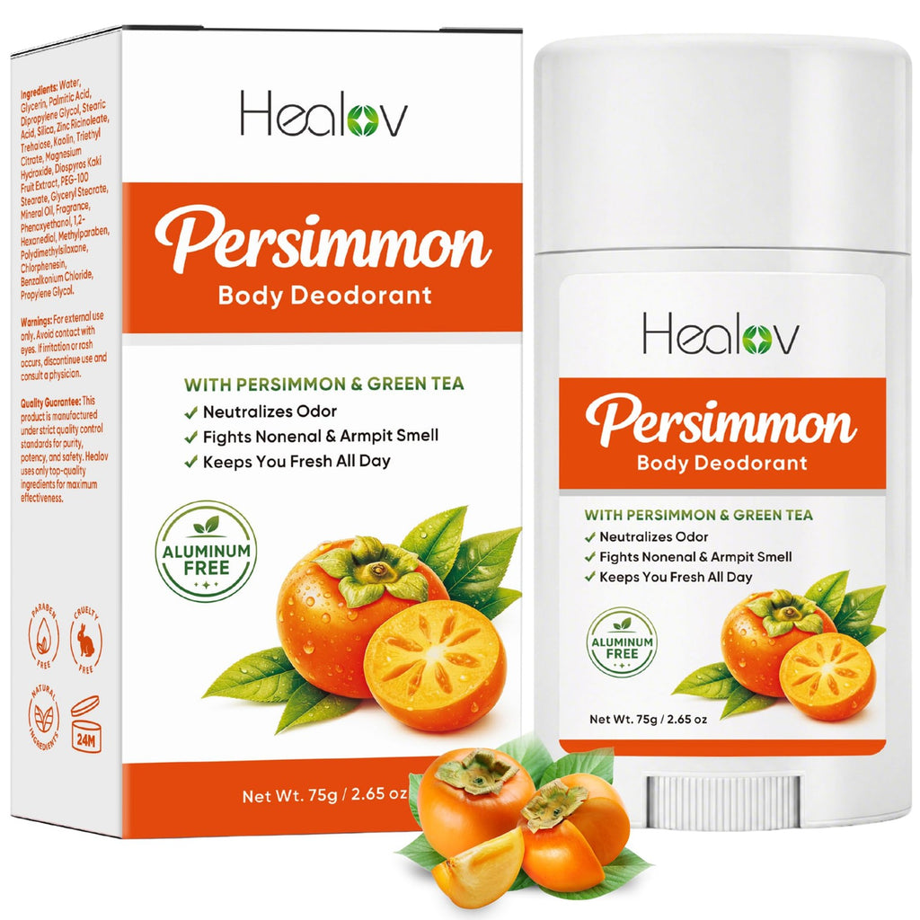 All-Natural Persimmon Deodorant for Whole Body, Aluminum-Free