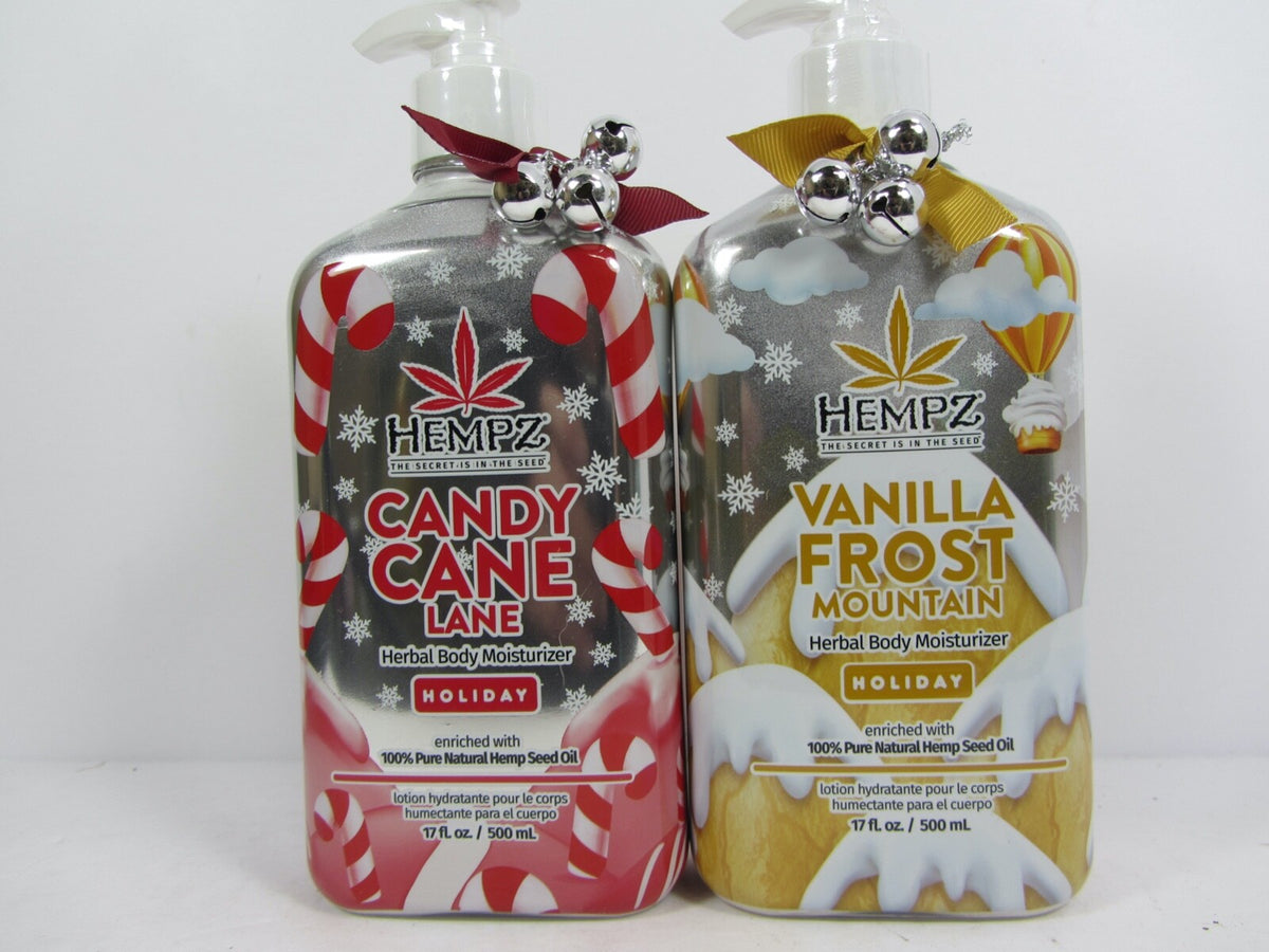 Holiday Vanilla Frost Mountain & Candy Cane Lotion Set - Limited Edition