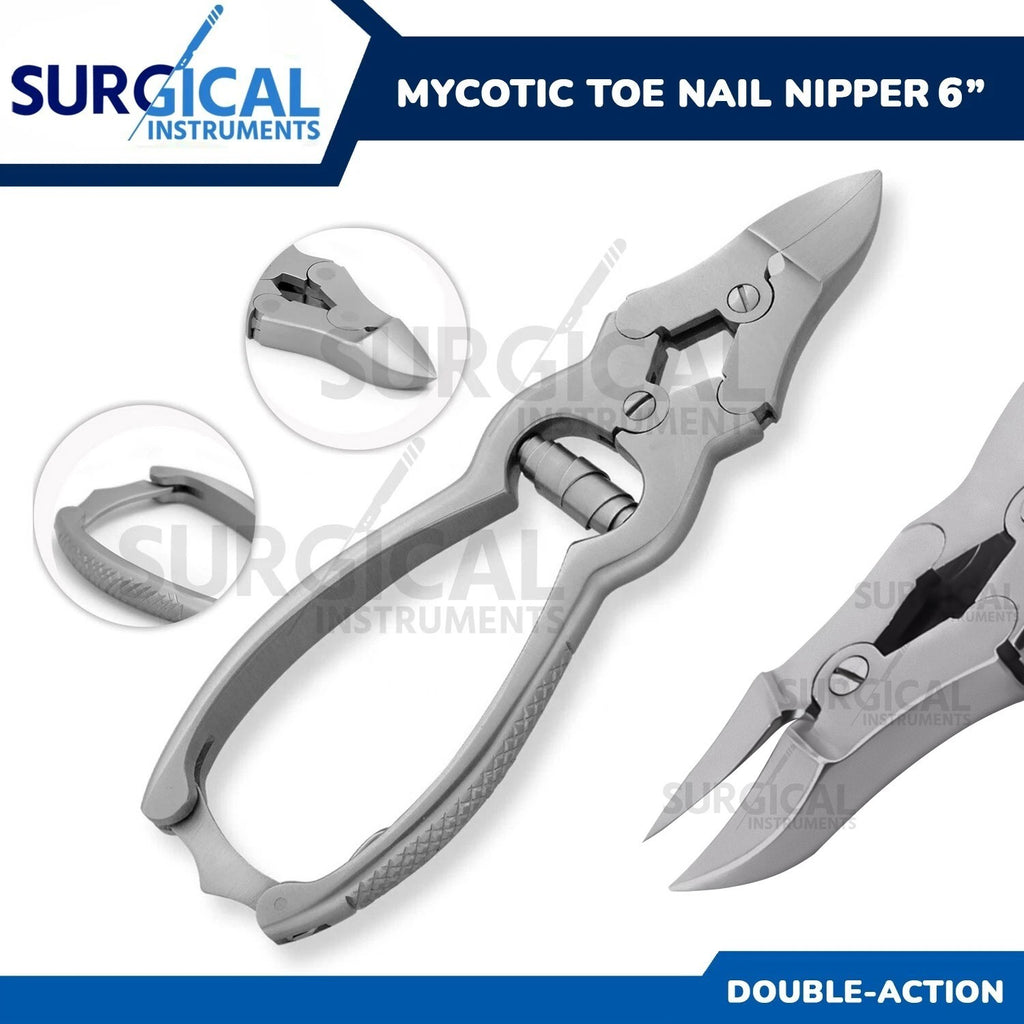 Stainless Steel Toe Nail Nipper for Thick Toenails - Surgical Pedicure Tool