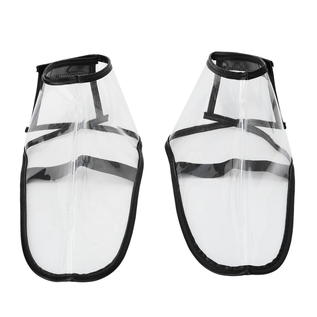 Reusable Folding Hairdresser Shoe Covers - Transparent Waterproof Salon Footwear Protection