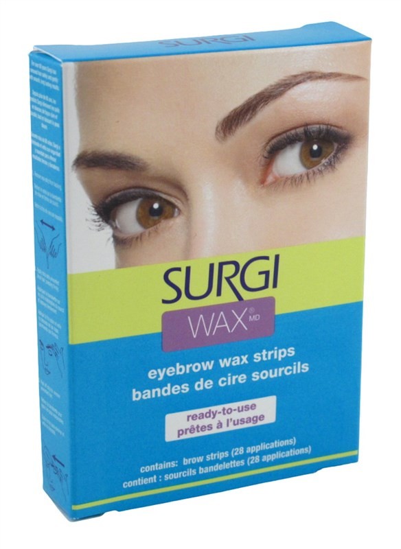 (3 Pack) Eyebrow Wax Strips - Ready-to-Use Hair Removal for Brows - 28 Applications
