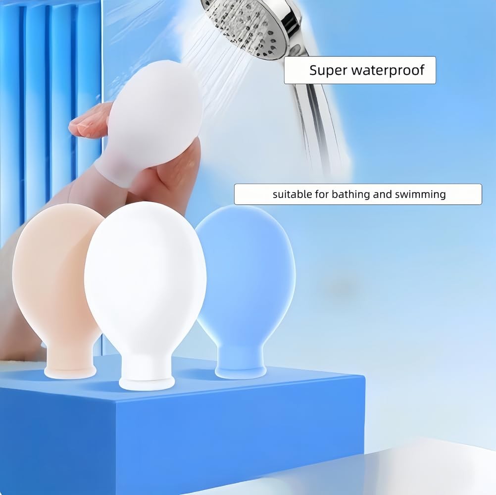 Reusable Waterproof Silicone Finger Protectors for Nail Art & Bath - 3 Pack