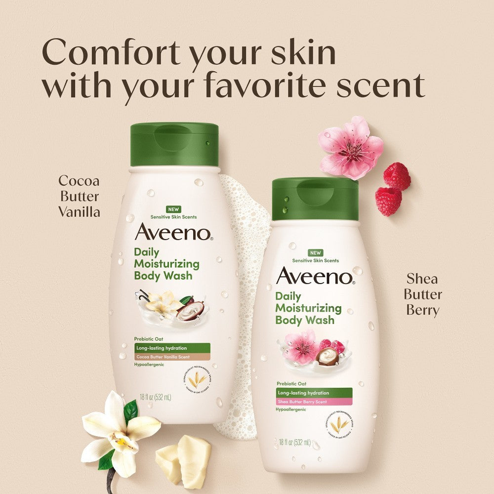 Hypoallergenic Shea Butter Berry Body Wash - 18 fl oz 2-Pack