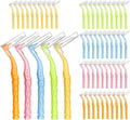 Dental Interdental Brush Set with 5 Sizes Non-Slip Handles for Effective Cleaning
