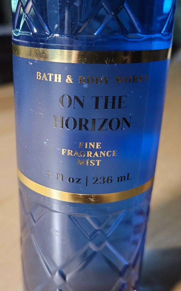 Bath & Body Works On The Horizon Fragrance Mist 8oz Body Spray - Water Bergamot Lotus