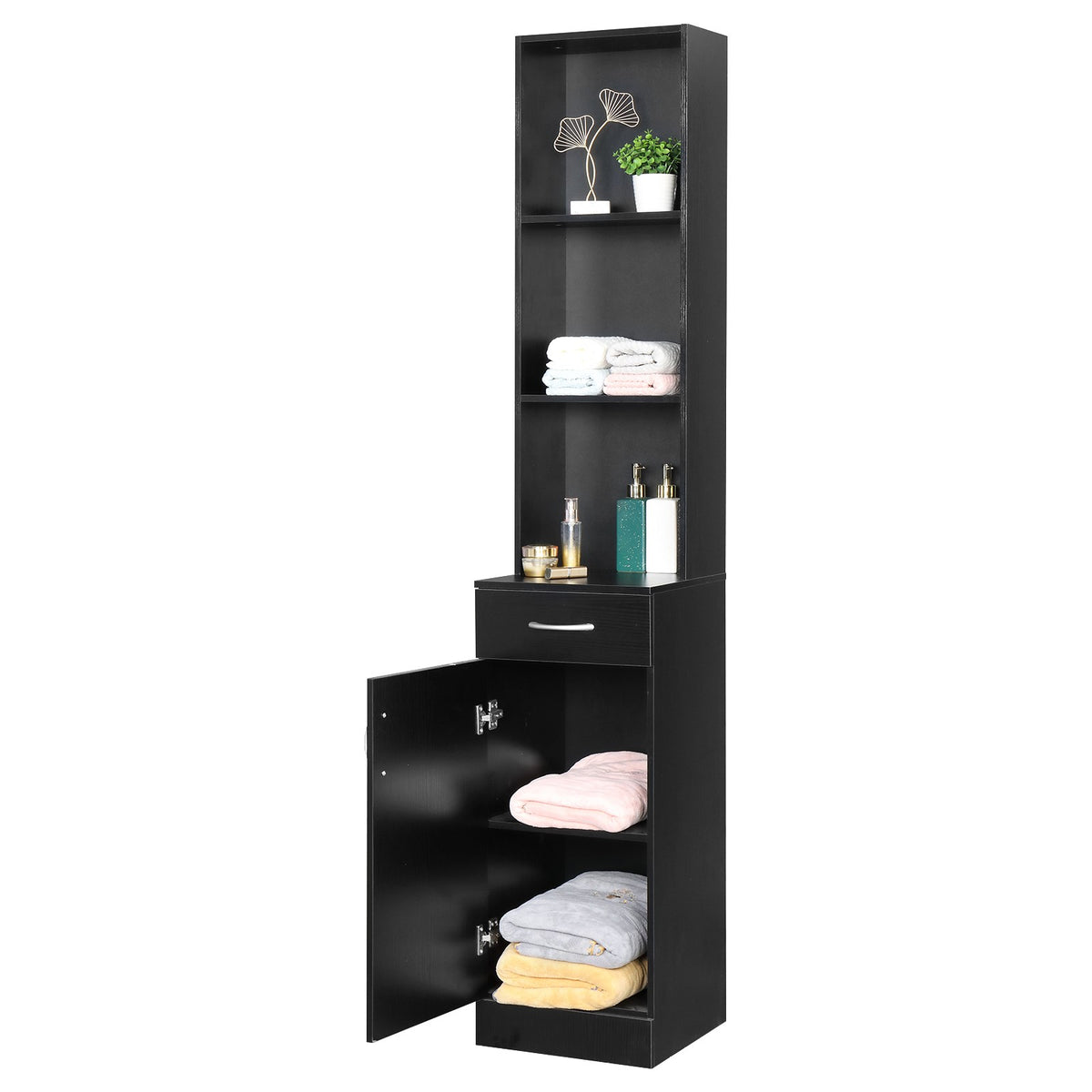 Wall Mount Hair Styling Barber Station with Drawer Storage for Salons