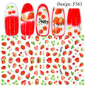 Summer Fruit Nail Art Stickers Transfers - Strawberry Cherry Decals