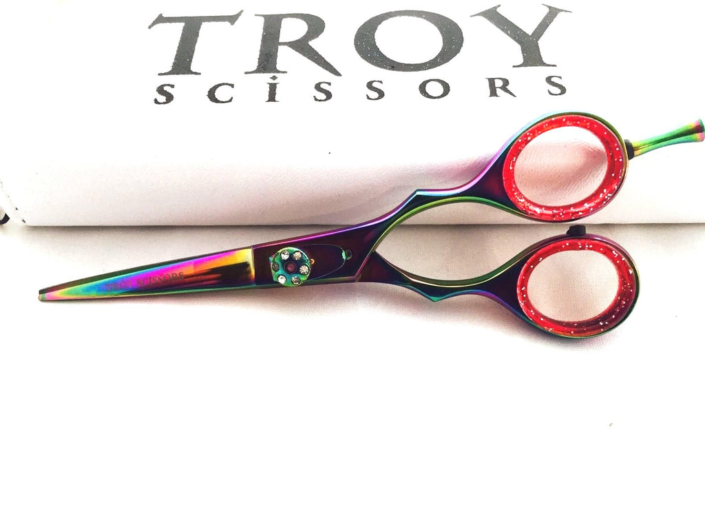 Professional 5.5-Inch Hair Cutting Titanium Scissors for Barbers and Stylists