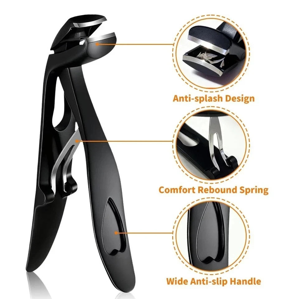 Long Handle Toenail Clippers for Seniors Thick Nails Sharp Angled Head