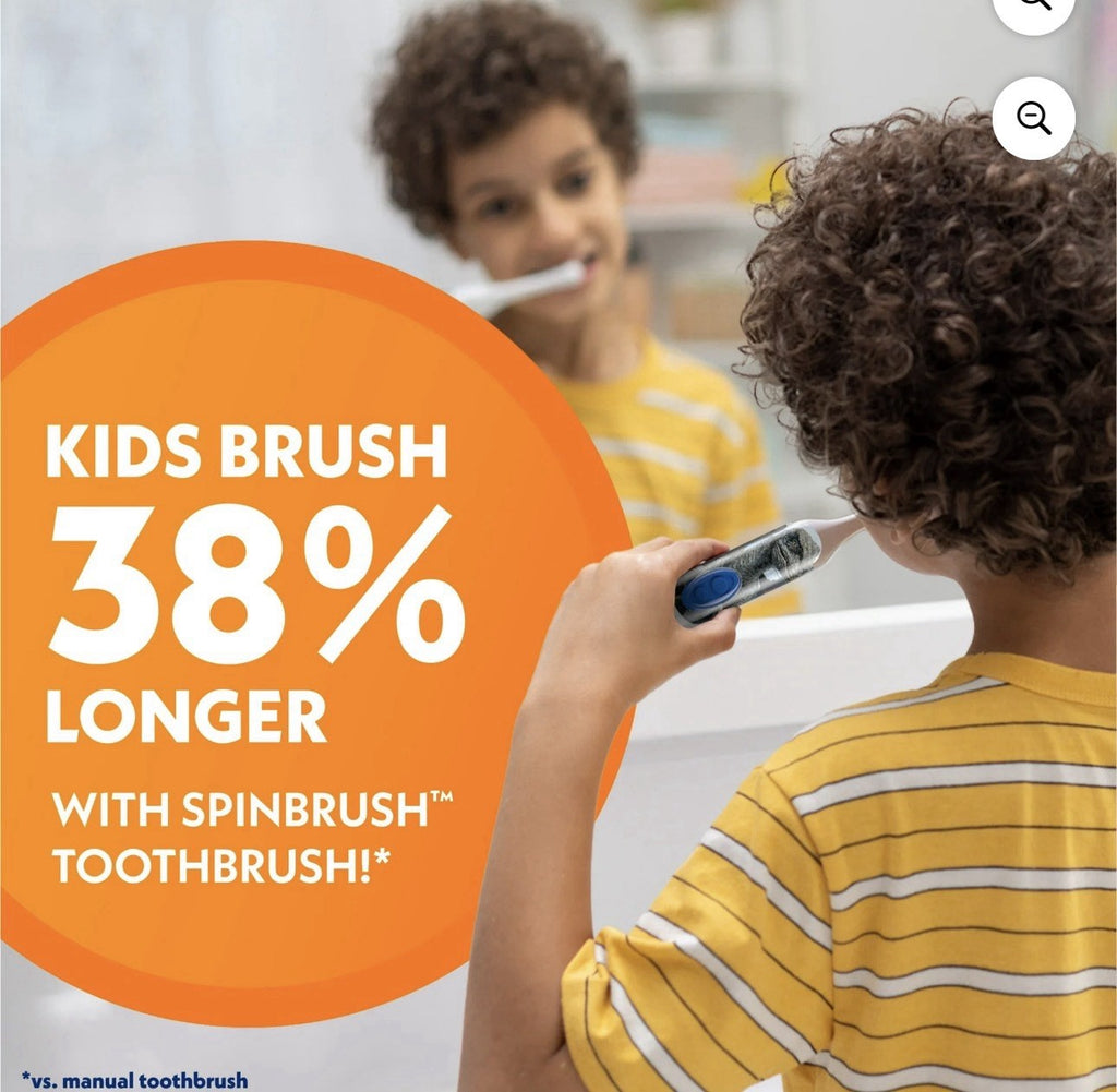 Kids Electric Toothbrush 4 Pack with Soft Bristles - Jurassic World Dinosaur Theme