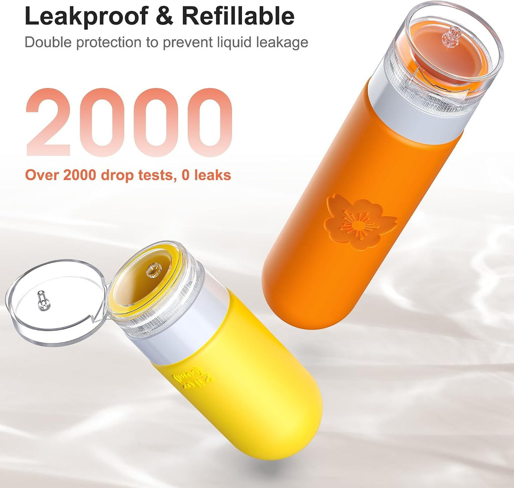 20 Pack TSA Approved Travel Bottles Silicone Toiletry Set with Waterproof Bag