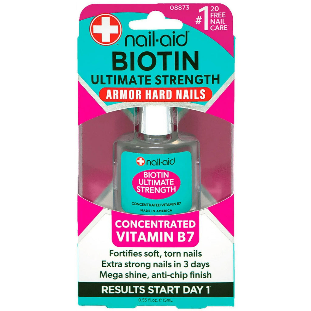 Nail Strengthener with Biotin - Fast-Acting Nail Treatment & Hardener - Clear, 0.55 oz