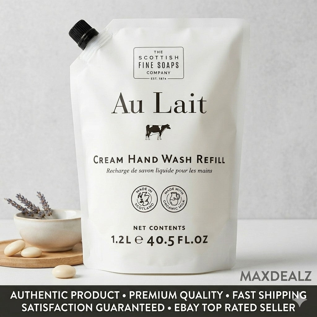 Organic Hand Wash Refill 1.2L | Au Lait Cream Moisturizing Liquid Soap