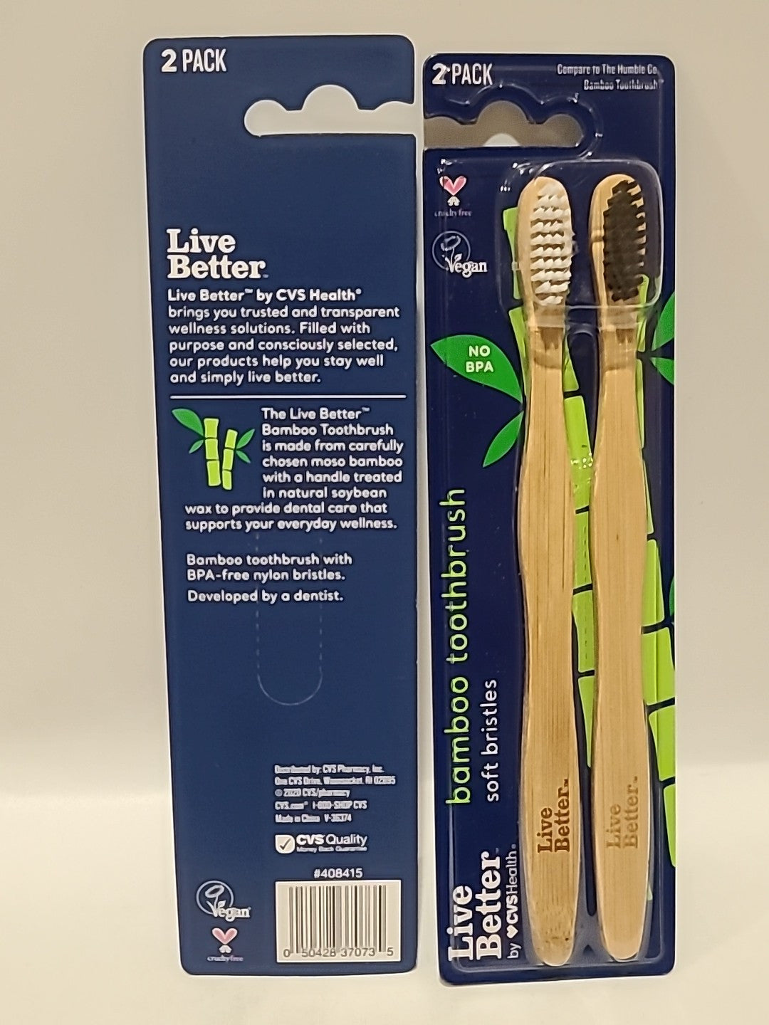 Bamboo Toothbrush Set - 8 Soft Bristle, Vegan & Cruelty-Free Eco-Friendly Oral Care