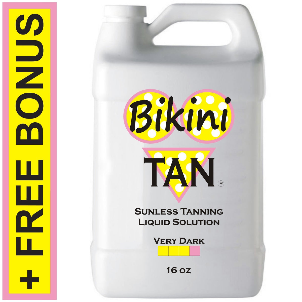 Very Dark Self Tanning Solution 16 oz Spray Tan Liquid with Applicator Mitt & Gloves