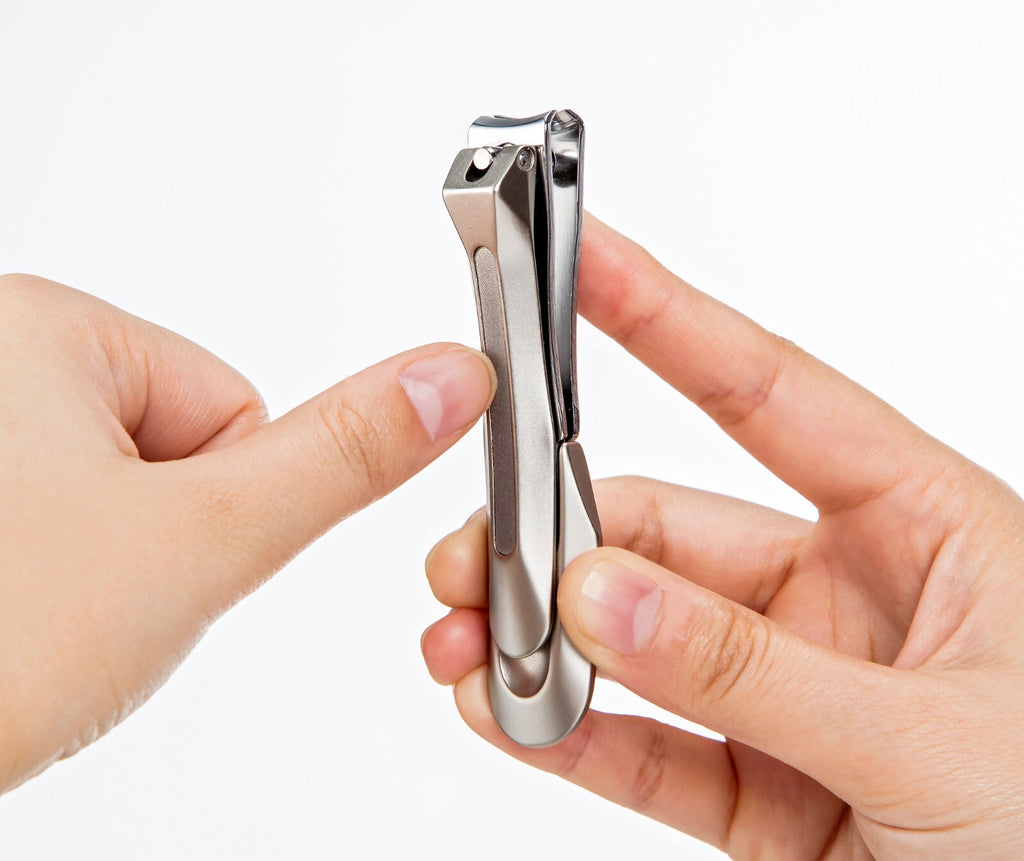 Stainless Steel Nail Clipper with Nail File - Ergonomic Hand Tool