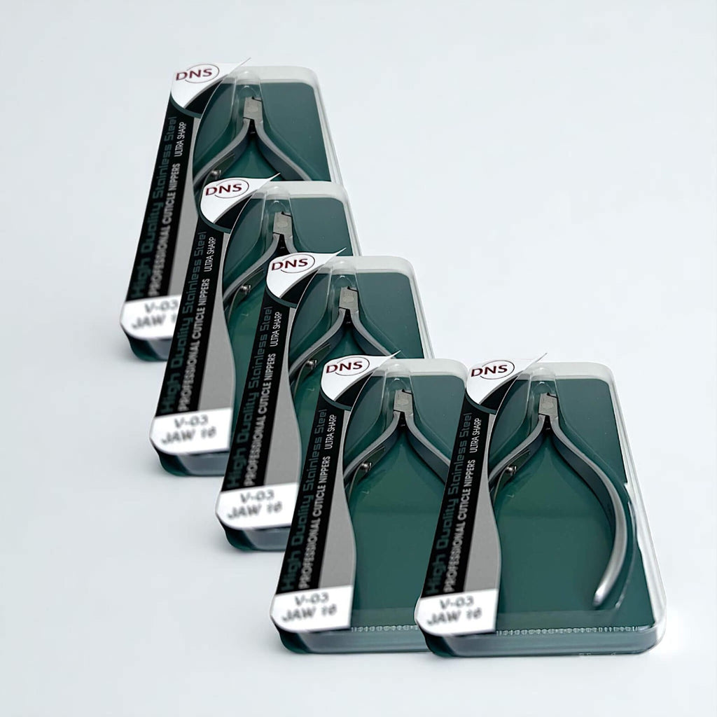 Stainless Steel Cuticle Nipper Square Head V03 #16 Pack of 5 - Nail Care Tool