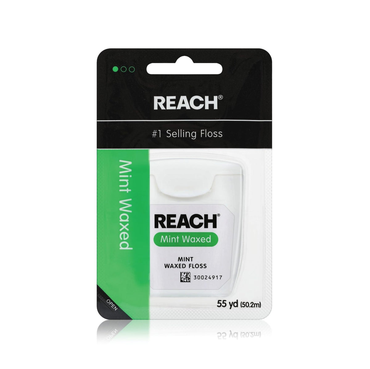 Waxed Mint Dental Floss - Shred Resistant, Plaque Remover, 165 Feet