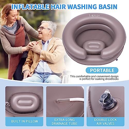 Portable Inflatable Hair Washing Basin for Bedridden & Elderly Care