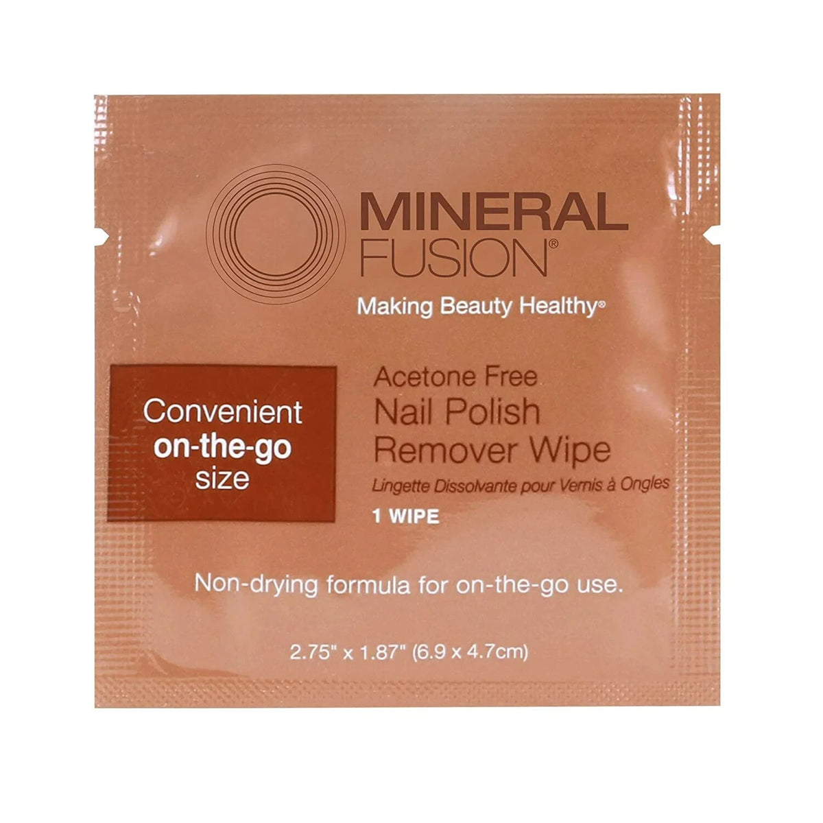 Mineral Fusion Gel Nail Polish Remover Wipes - Acetone-Free, Gentle, 3 Pack