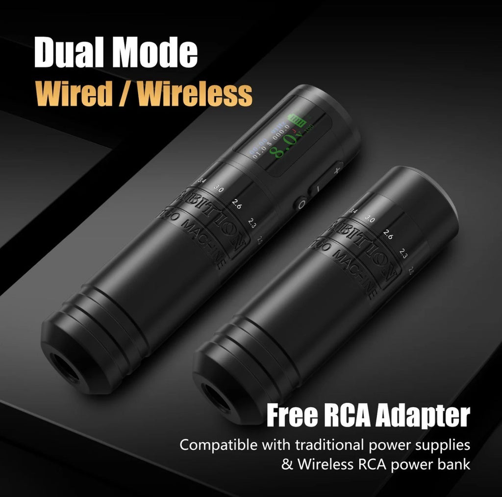 Wireless Tattoo Machine C1 Plus — 7 Stroke Settings 2.0–4.2mm, 1900mAh Battery