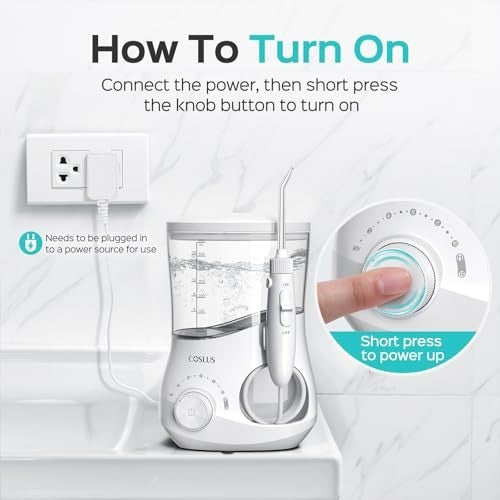 Electric Water Flosser for Teeth with 12 Pressure Settings, Oral Care for Braces & Sensitive Gums