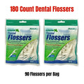180 Count Mint Dental Floss Picks - Oral Toothpicks for Extra Cleaning