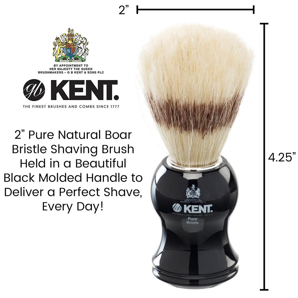 Natural Badger Bristle Shaving Brush for Men - Ergonomic & Soft Boar Bristles