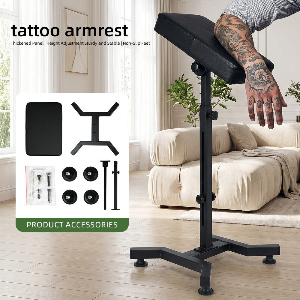 Heavy-Duty Tattoo Armrest Stand Adjustable Height Holder